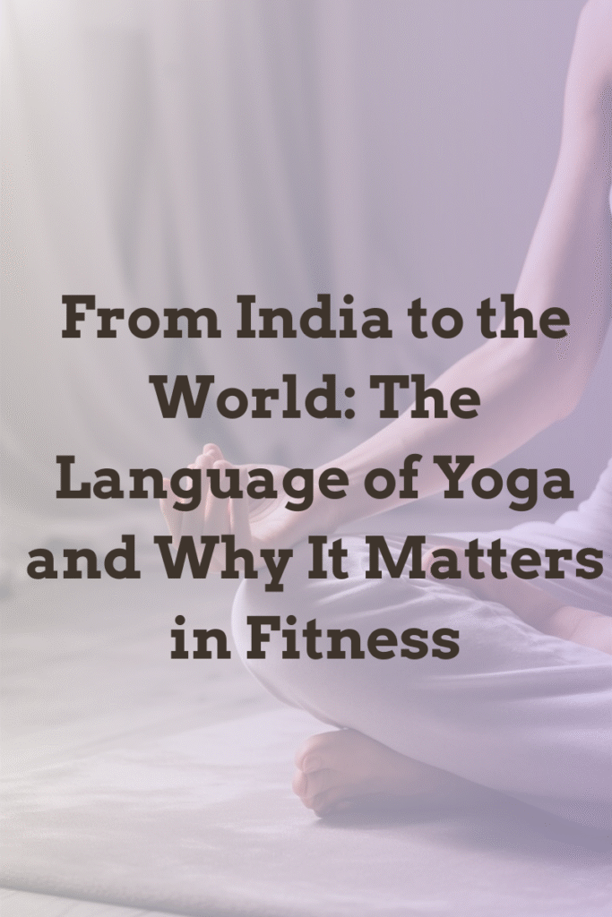 Close-up of a person in lotus pose symbolizing yoga’s journey from India to global fitness