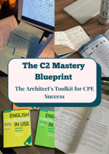 C2 Proficiency study guide cover showing the Mastery Blueprint.